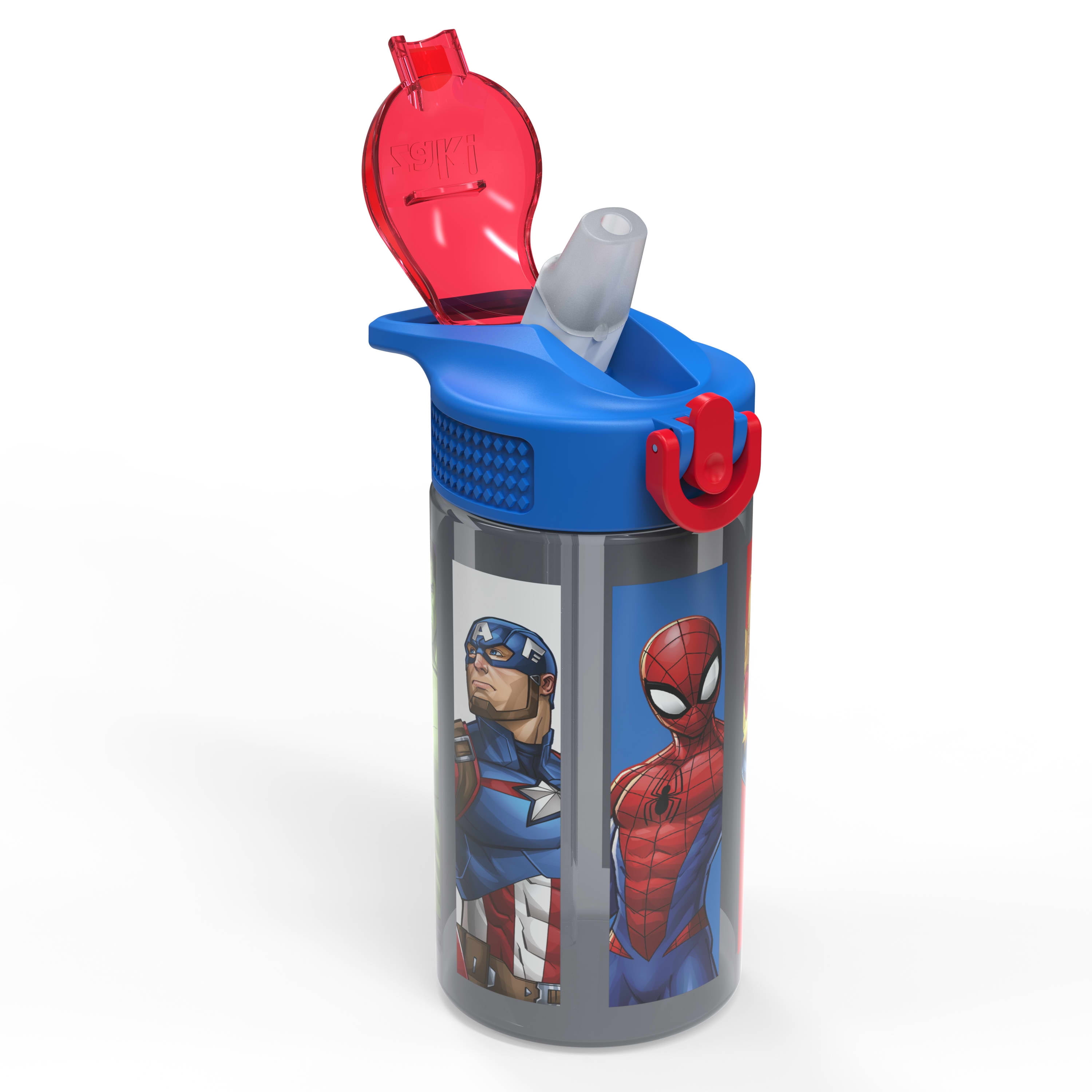 Marvel Comics Avengers Mixed Universe 16 oz. Straw Water Bottle