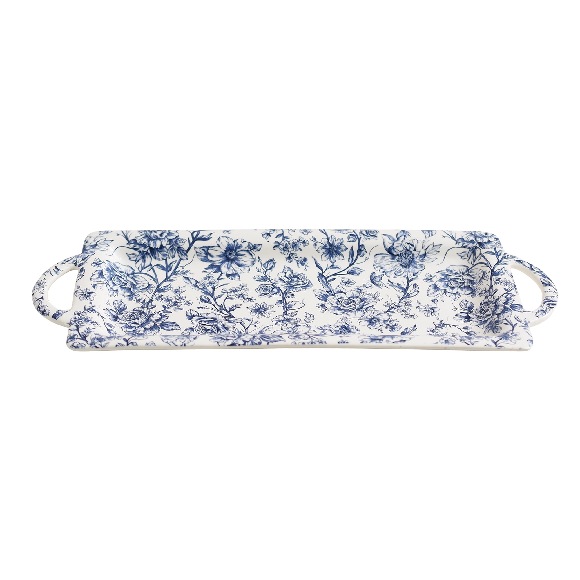 The Pioneer Woman Agatha Floral Ceramic Decorative Tray, 13 in