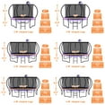 thumbnail image 5 of CITYLE 15FT Trampoline with Enclosure Net, Outdoor Trampoline for Kids and Adults, 1500LBS Trampoline with Basketball Hoop, Galvanized Steel Heavy Duty Trampolines with Wind Stakes, Xmas Gift, 5 of 7