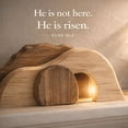 thumbnail image 5 of Easter Wooden Empty Tomb Decor, Cross & Resurrection Hill Scene, Religious Tabletop Ornament for Home, Family Remembrance of Easter (1 Piece), 5 of 6