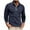 Dark Blue, variant on Xzbqbs Men's Cotton Polo Shirts Casual Long Sleeve Button Shirts Lightweight Pullover Classic Golf Shirts Dress Shirts for Men