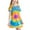 Multicolor3, variant on Pounoo New Kids Dresses Girls 3-12 Years Children'S Fashion Printed Dreamy Short Sleeved Round Neck Dress Girls Dresses 7-8