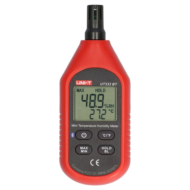 Handheld Bluetooth Temperature and Humidity Meter, Digital Industrial Air  Temperature and Humidity Detector