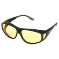 thumbnail image 4 of Polar Optics Sport Unisex FO-030 Square Fits Over Night Drivers Black and Yellow, 4 of 8