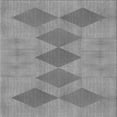 thumbnail image 1 of Ahgly Company Indoor Square Patterned Sonic Silver Gray Area Rugs, 6' Square, 1 of 6