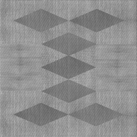 

Ahgly Company Indoor Square Patterned Sonic Silver Gray Area Rugs 8 Square