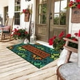 thumbnail image 6 of Door Mat Welcome Mat 18x 30 Inch Front Door Mat Outdoors for Home Entrance Outside Entry Way Doormat, Heavy Duty Non Slip Rubber Back Low Profile, Flower Welcome, 6 of 6