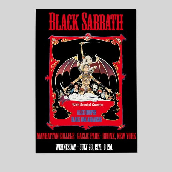 Black Sabbath CONCERT POSTER Size 24''x36'' - Kiloa
