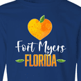 thumbnail image 4 of Inktastic Fort Myers Florida Orange in Heart Long Sleeve Youth T-Shirt, 4 of 5
