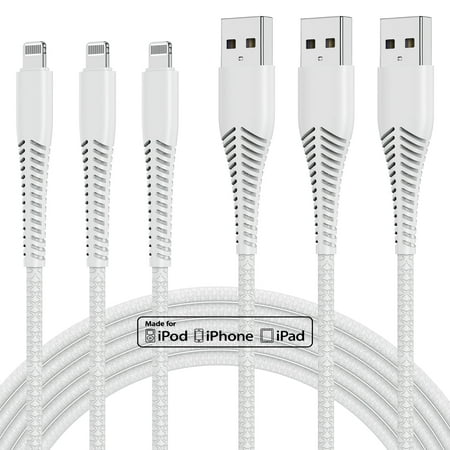 3Pack iPhone Charger Cord 10ft, [Apple MFi Certified] Long Lightning Cable 10 Foot,High Fast/Data Sync 10 Feet iPhone Charging Cable for Apple iPhone 14/13/12/11 Pro Max/XS/XR/8/7/6/5S/5/SE iPad Case