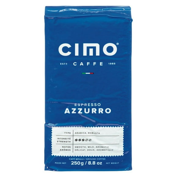 Caffe Cimo Azzurro Espresso, Espresso Ground Coffee