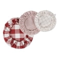 thumbnail image 3 of Assorted Barn Red Farmhouse Woven Dish Cover (Set of 3), 3 of 3