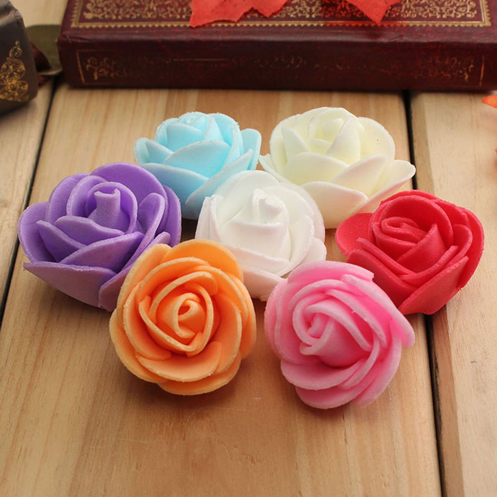 5X 50X Colourfast Foam Roses Artificial Flowers Party Wedding Bouquet Home Decor 