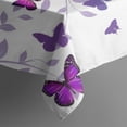 thumbnail image 5 of Purple Leaf Butterfly Pattern Square Tablecloth,Waterproof Square Table Cover,Wipeable Spillproof Washable Table Cover for Home Kitchen Party Decor 42"X42"(107x107cm), 5 of 6