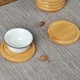thumbnail image 4 of 6 Pcs Bamboo Office Decoration Decorations for Home Plant Pot Holder The Dish, 4 of 6