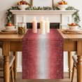 thumbnail image 2 of Vintage Crimson Red Gray Table Runner 90 Inches Long,Dining Table Runners Dresser Scarves,Abstract Linen Texture Modern Kitchen Coffee Tablerunner for Tabletop Party Birthday Holiday Wedding 13"x90", 2 of 8