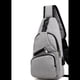 thumbnail image 1 of Hombres Mujeres Sling Bag Resistente al agua Hombro Pecho Bandolera Bolsas Sling Mochila con puerto de carga USB, 1 of 5