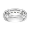 thumbnail image 5 of 14K White Gold Ring Band Wedding Diamond Round 7-Stone Channel , Size 9, 5 of 6