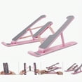thumbnail image 3 of LNGOOR 1 Pce Support pour Ordinateur Portable Universel Portable Réglable Support de Bureau avec Multiples Angles pour Tablette Support Pliant Rehaussant Support Support, 3 of 6