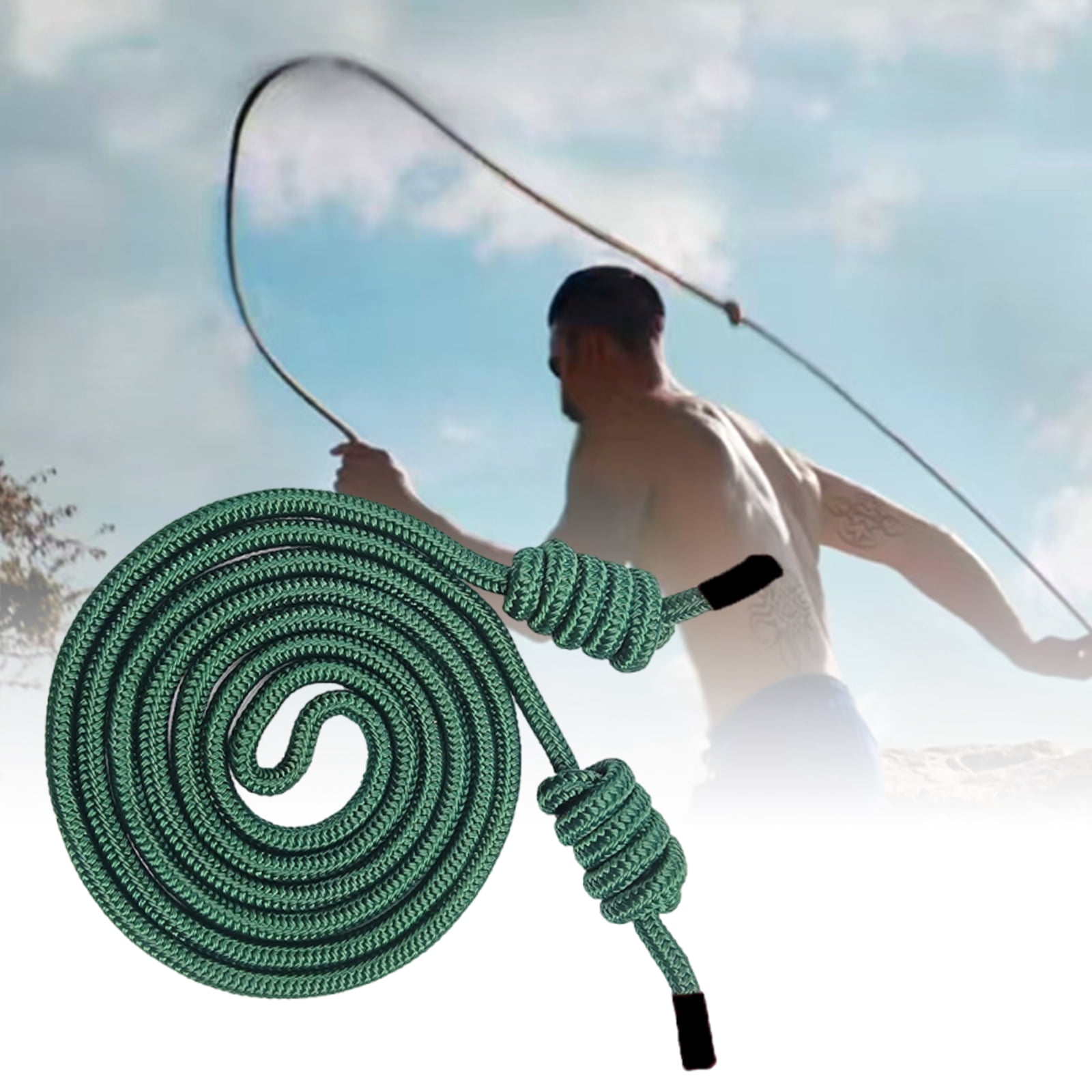 Flow Exercise Jump Rope for Fitness, Adjustable Exercise Jump Rope for Men & Women, Double Woven Workout Rope for Home Gym, Cardio, Indoor/Outdoor Training (Beginner Friendly)