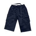 thumbnail image 5 of Ciovxyn Men's Casual Cargo Capri Pants with Multi-Pocket and Elastic Waist - Navy S, 5 of 5