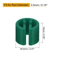 thumbnail image 2 of Marcadores de ropa Uxcell de 150 piezas, etiquetas en blanco, adecuadas para varillas de 3.5 mm, etiqueta de color para perchas de ropa, verde oscuro, 2 of 6