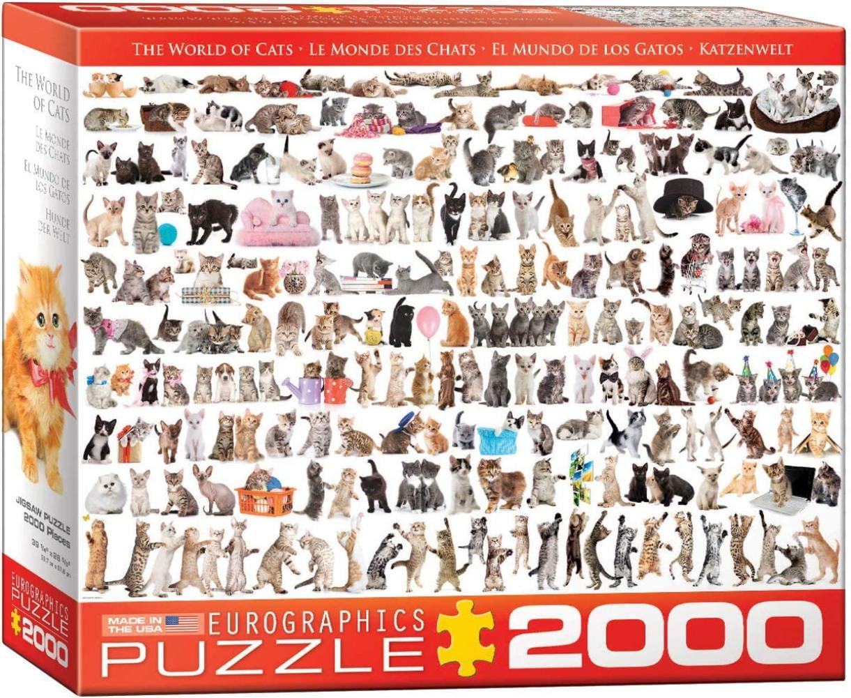 EuroGraphics the World of Cats Puzzle 2000 Pieces 