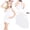 White, variant on Eltusu Girls Cotton Tank Tops, Sleeveless Y-Back Soft 4 Pieces Summer Vest Shirts Hot Pink Size 8 T
