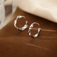 thumbnail image 3 of Silver Earrings Small Hoop Earrings For Women 18k Rose Gold Plated 925 Sterling Silver Mini Huggie Earring 12mm, 3 of 5