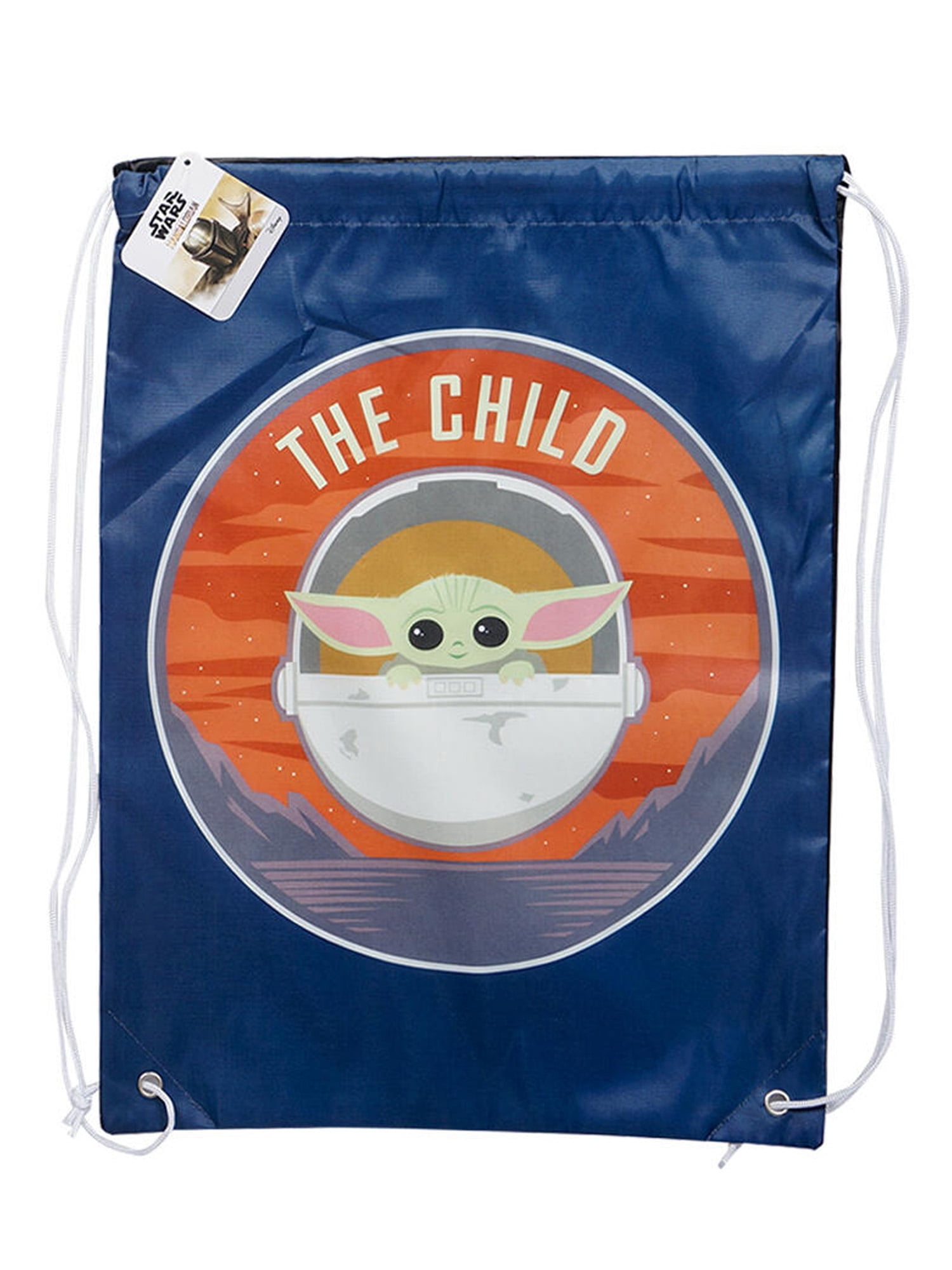 Personalised Christmas Sack Bag Star Wars Mandalorian Canvas Drawstring Bag