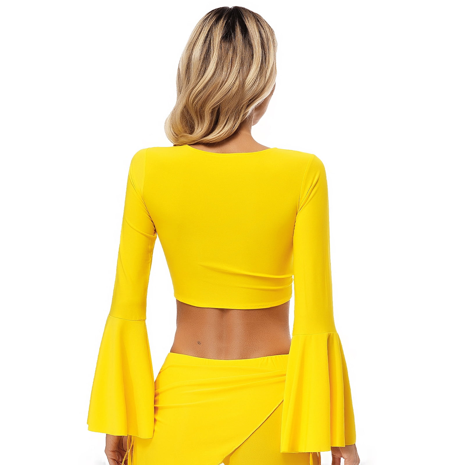 yellow dance top