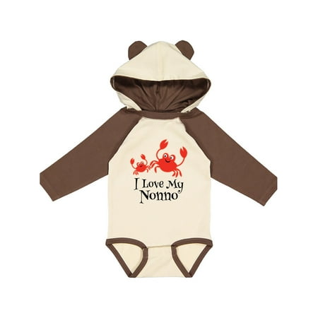 

Inktastic I Love My Nonno Gift Baby Boy or Baby Girl Long Sleeve Bodysuit