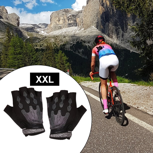 medio guantes sin s absorción Negro XXL shamjiam Guantes de ciclismo