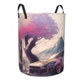 thumbnail image 2 of ZICANCN Cherry Blossoms Racing Car Laundry Basket Organizer, Dirty Clothes Hamper for Bathroom Kids Girls Boys Laundry Hamper Small, 2 of 7