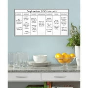 WallPops Whiteboard Weekly Calendar, White, 13 x 26