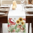 thumbnail image 3 of Table Runners 72 Inches Long Dress Scarves, Sunflowers Mushroom Farmhouse Kitchen/Dining Table Runner, Coffee Tablerunners, Summer Botanical Butterfly Watercolor 14x72 Inch, 3 of 9