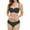 Black, variant on MIXUE Swim Suits for Women Solid Color High Waisted Sexy Push Up Two Piece Retro Ruched High Waist Print Bikini Sets for Women Swimwears Activewear,Blue,S