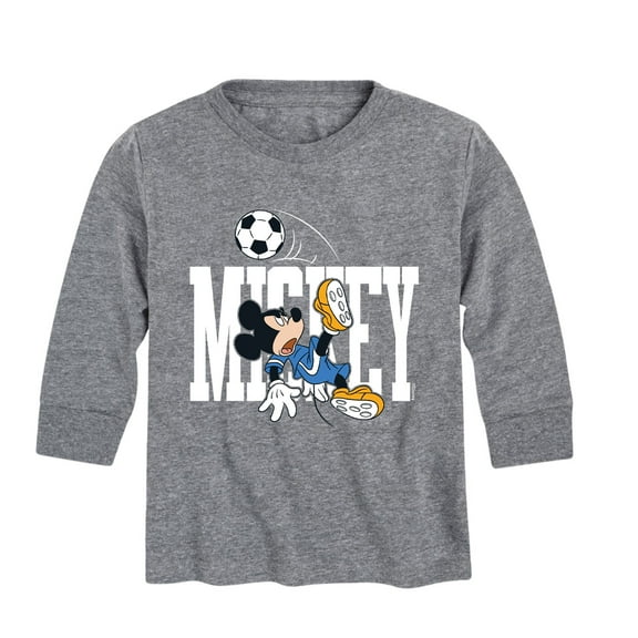 Mickey & Friends - Mickey Soccer - Toddler And Youth Long Sleeve Graphic T-Shirt