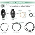 thumbnail image 4 of 48RE Transmission Cooler Hoses Lines Kit For 2003-2007 Dodge Ram 2500 3500, 4 of 9