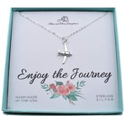 Women's Airplane necklace in sterling silver on an 18 inch sterling silver cable chain. Gift for pilot. Gift for Airline Attendant. Flight Attendant.