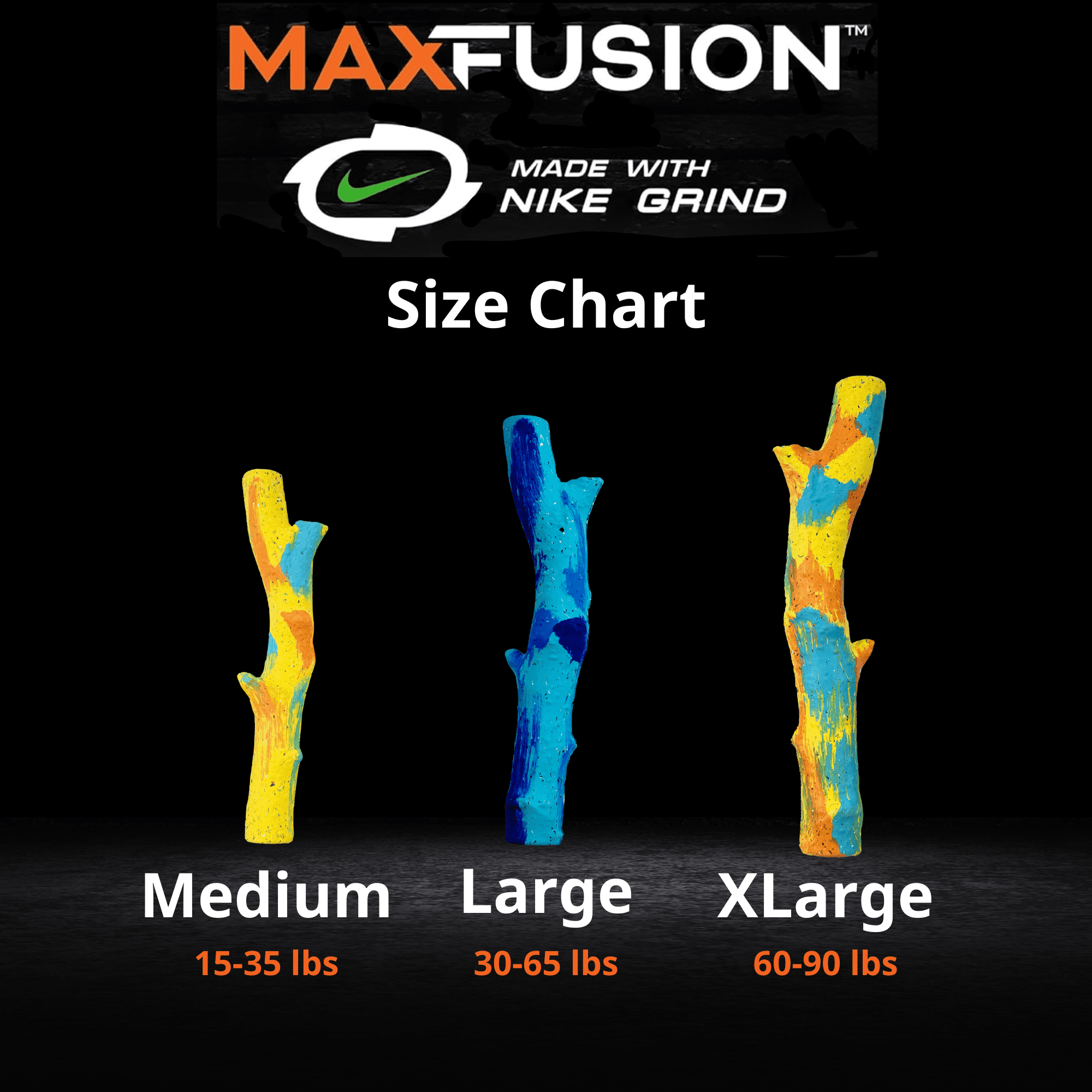 Max Fusion Made with Nike Grind Twiggy Dog Toy