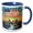 Blue/White, variant on 3drose, Sioux Falls, South Dakota. the American Flag, Sunrise. Patriot Gift, 11oz Mug