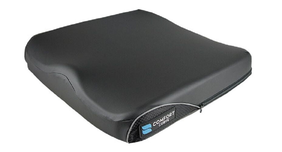 Curve Wheelchair Cushion Size 20" x 16", Cover Type ComfortTek