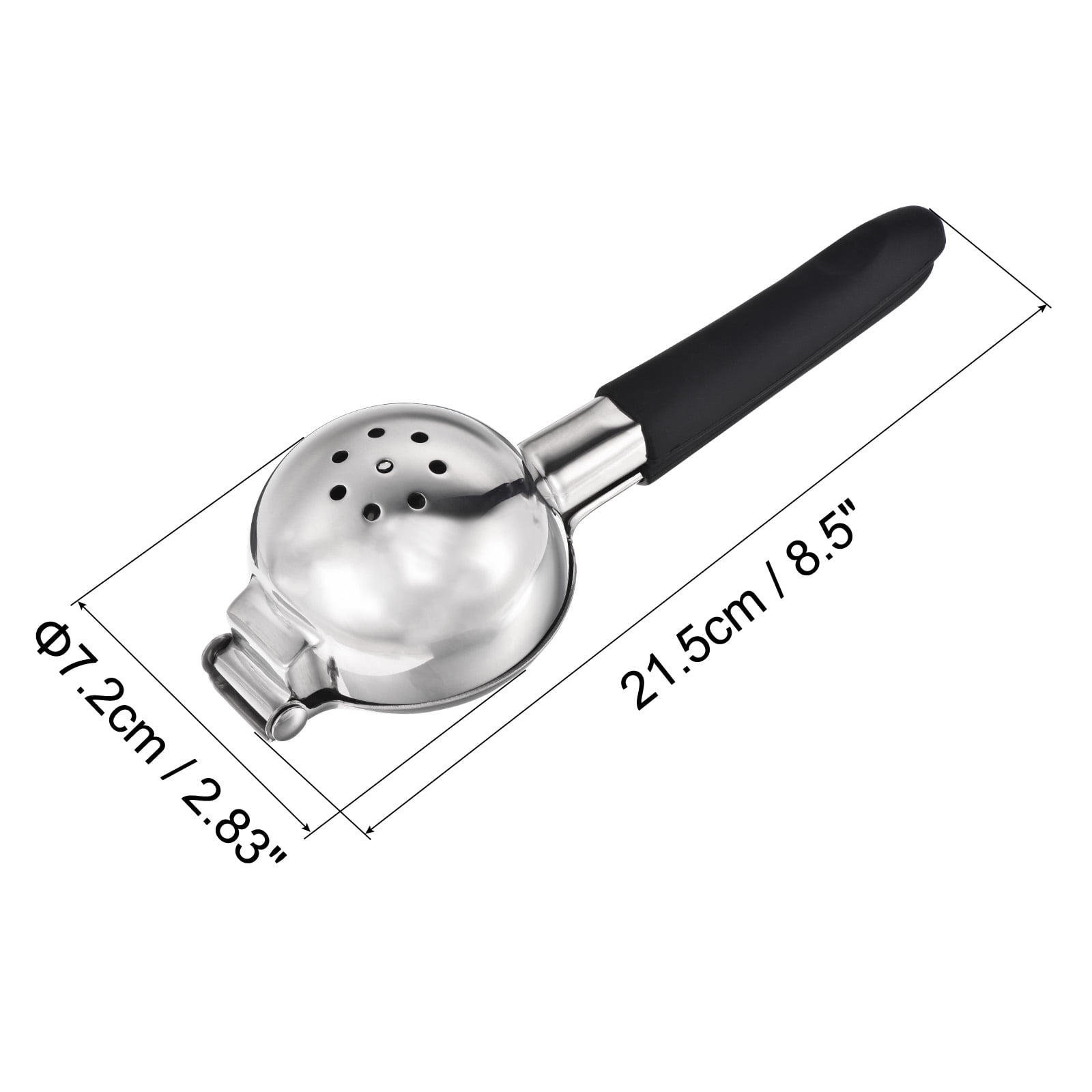Unique Bargains Manual Hand Squeezer Lemon Orange Juicer with Non Slip Grip Handle Black