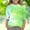 A215 Green, variant on Girls Graphic T-Shirt 3/4 Sleeve Gradient Sparkly Tops Trendy Casual Cute Crewneck T Shirts Toddler Girl Clothes Y2K Fall Fashion Tees Workout Gym Outfits, Size 3-12