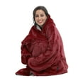 thumbnail image 7 of Tirrinia Oversized Blanket Hoodie, Wearable Fluffy Sherpa Blanket, Cozy Sweatshirt Blanket Gift for Adult Women Men Girlfriend, 7 of 7