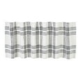 thumbnail image 4 of VHC Brands Woven Plaid Farmhouse Kitchen Valance Curtain, Black, 19x61, 4 of 7