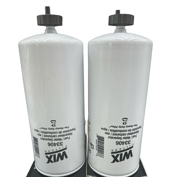 P&F Fuel Water Separator Filter 33406 WIX Pack of 2 Replace FS1000 BF1259