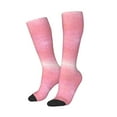 thumbnail image 2 of Haiem Sparkly Pink Glitter Socks, Funny Novelty Crazy Design Cotton Socks Sports Socks Knee High Socks For Men, Women,1Pairs - Gift For Working Friends, 2 of 8