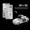 thumbnail image 6 of Advanced 3D DIY Metal Car Model Kit for Adults Engineering Construction Desktop Ornament Sports Puzzle Toy Building Set, 6 of 7
